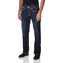 True Religion Men's Ricky Straight Leg Jeans with Back Flap